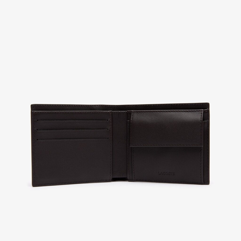 Bolsas Lacoste Fitzgerald billfold in leather Hombre Marrom Oscuro | AH4-98959E3