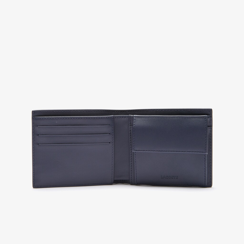 Bolsas Lacoste Fitzgerald billfold in leather Hombre Azul Marino | AK3-57675Y3