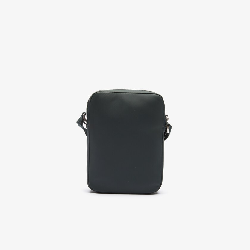 Bolsas Lacoste L.12.12 Signature Leather Cross Body Bag Hombre Verdes Oscuro | ZQ9-60926Z9