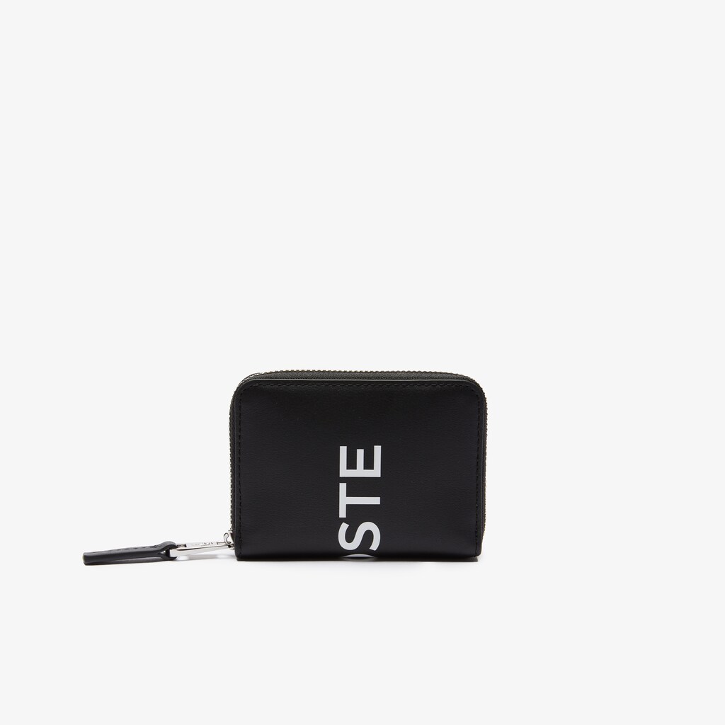 Bolsas Lacoste L.12.12 Smooth Leather Wallet And Key Chain Gift Box Hombre Negros Blancos | OM5-07670I7