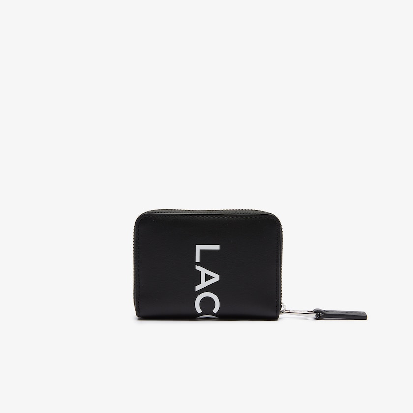 Bolsas Lacoste L.12.12 Smooth Leather Wallet And Key Chain Gift Box Hombre Negros Blancos | OM5-07670I7