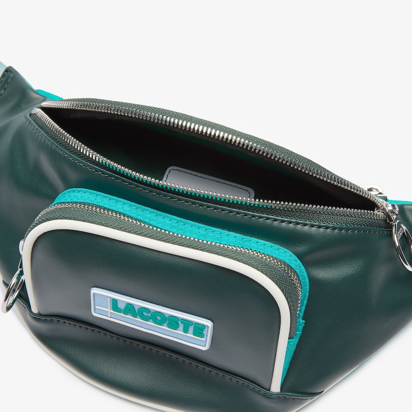 Bolsas Lacoste LCST Badge Colorblock Zip Fanny Pack Mujer Verdes Oscuro | HA8-56705R4