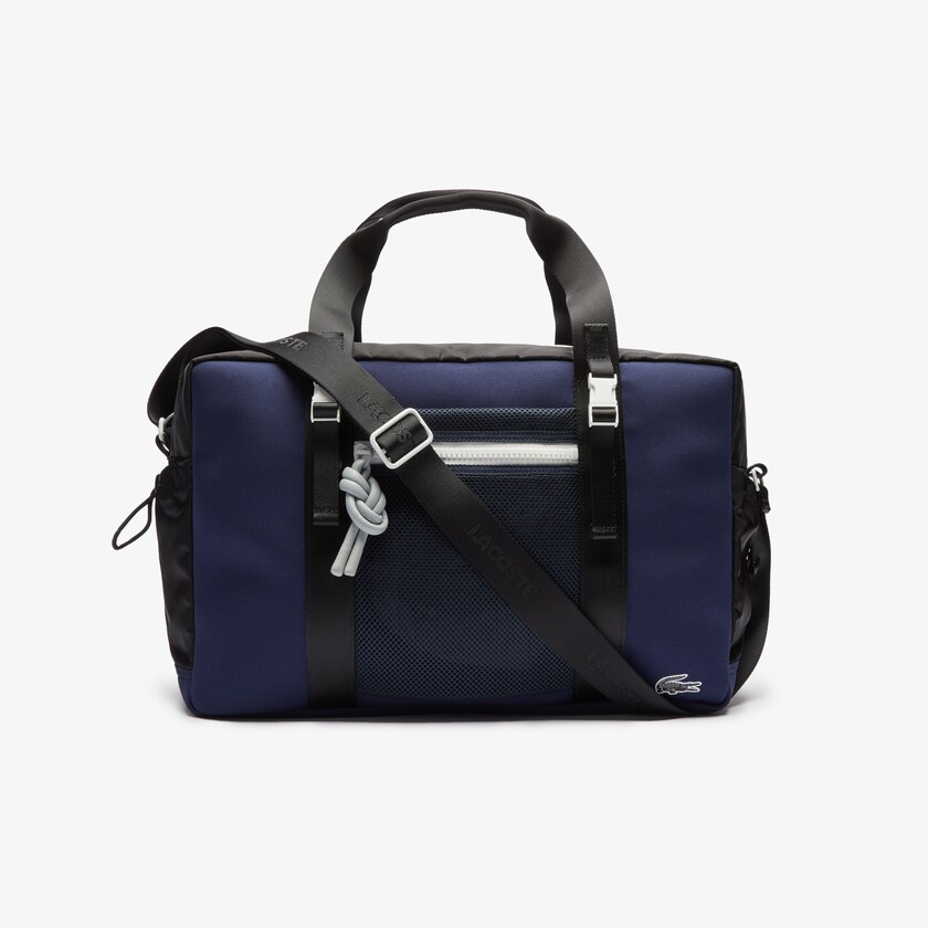 Bolsas Lacoste Hombre Azul Marino Azules Negros Motion Ultra-Light Zippered Gym Bag RE9-75317W5