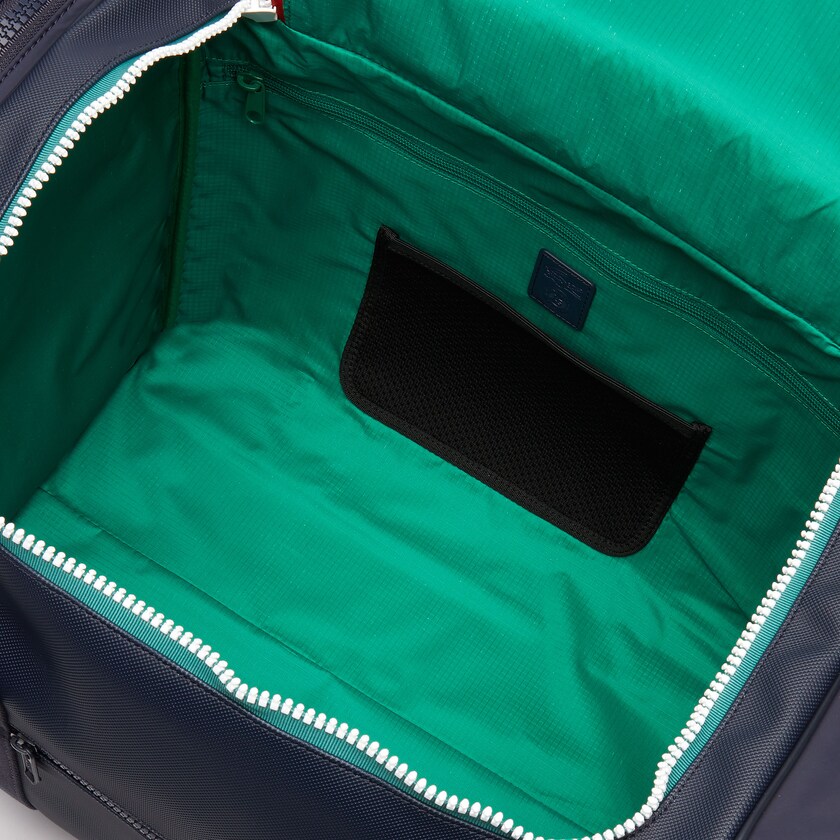 Bolsas Lacoste Hombre Azul Marino Verdes Roland Garros Two-Tone Nylon Zippered Sports Bag OX6-29212T2