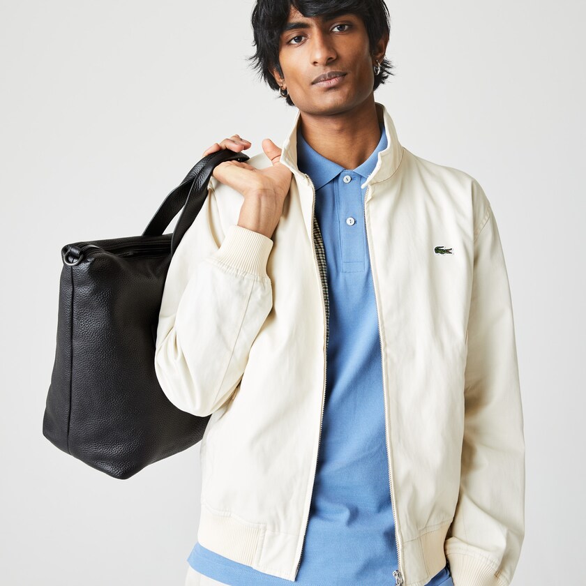Bolsas Lacoste Hombre Negros Soft Matte Detachable-Strap Weekend Bag ST0-69506I3