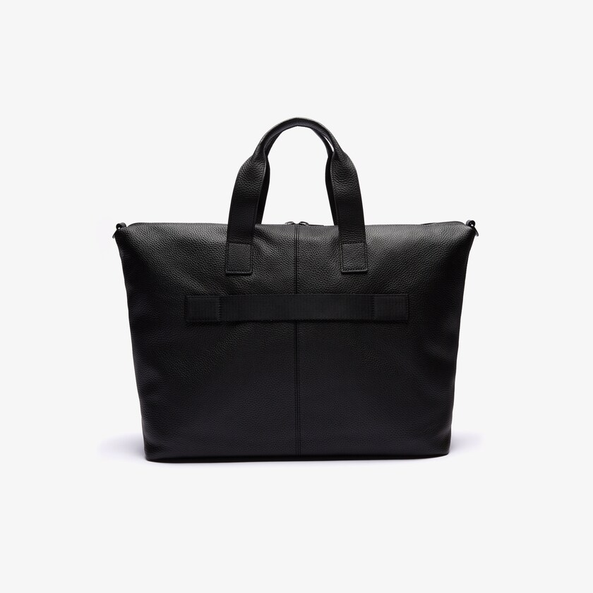 Bolsas Lacoste Hombre Negros Soft Matte Detachable-Strap Weekend Bag ST0-69506I3