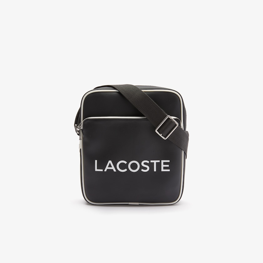 Bolsas Lacoste Hombre Negros Ultimum Coated Canvas Crossbody Bag SA5-67676H9
