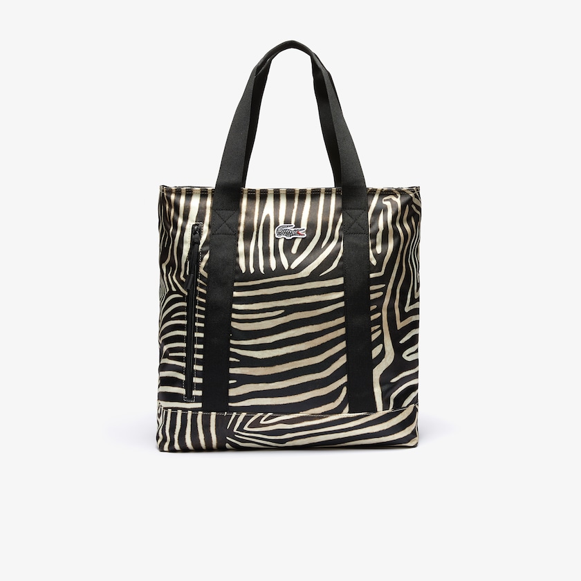 Bolsas Lacoste x National Geographic Animal Print Shopper Mujer Blancos Negros | IW1-40694U2