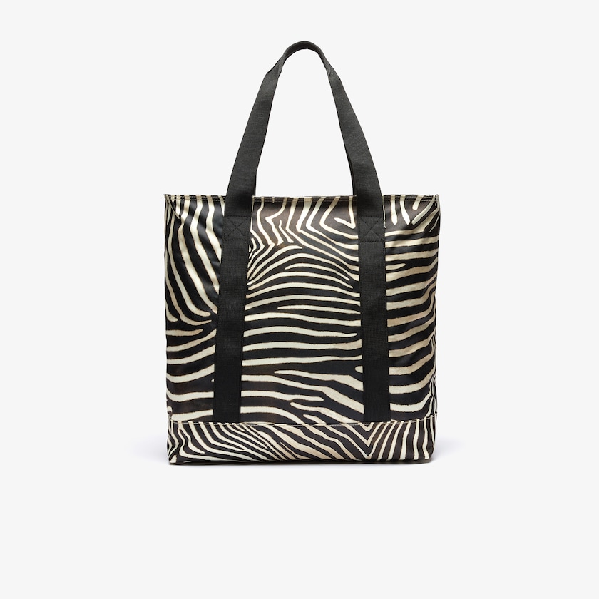 Bolsas Lacoste x National Geographic Animal Print Shopper Mujer Blancos Negros | IW1-40694U2