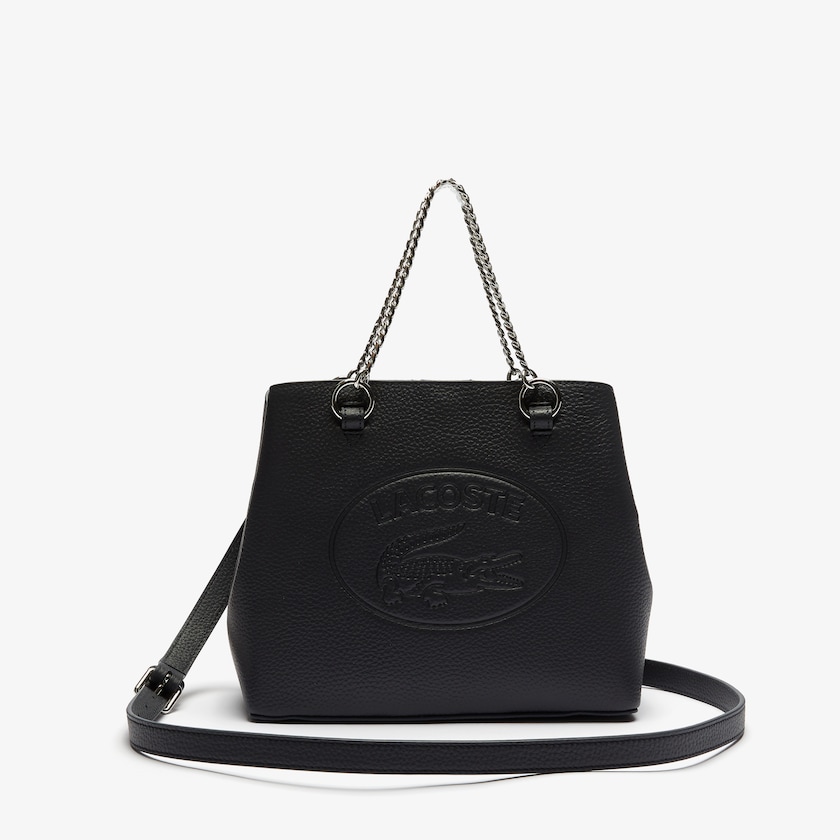 Bolso Tote Lacoste Croco Crew Embossed Logo Small Leather Mujer Azul Marino | GD5-50245Y6