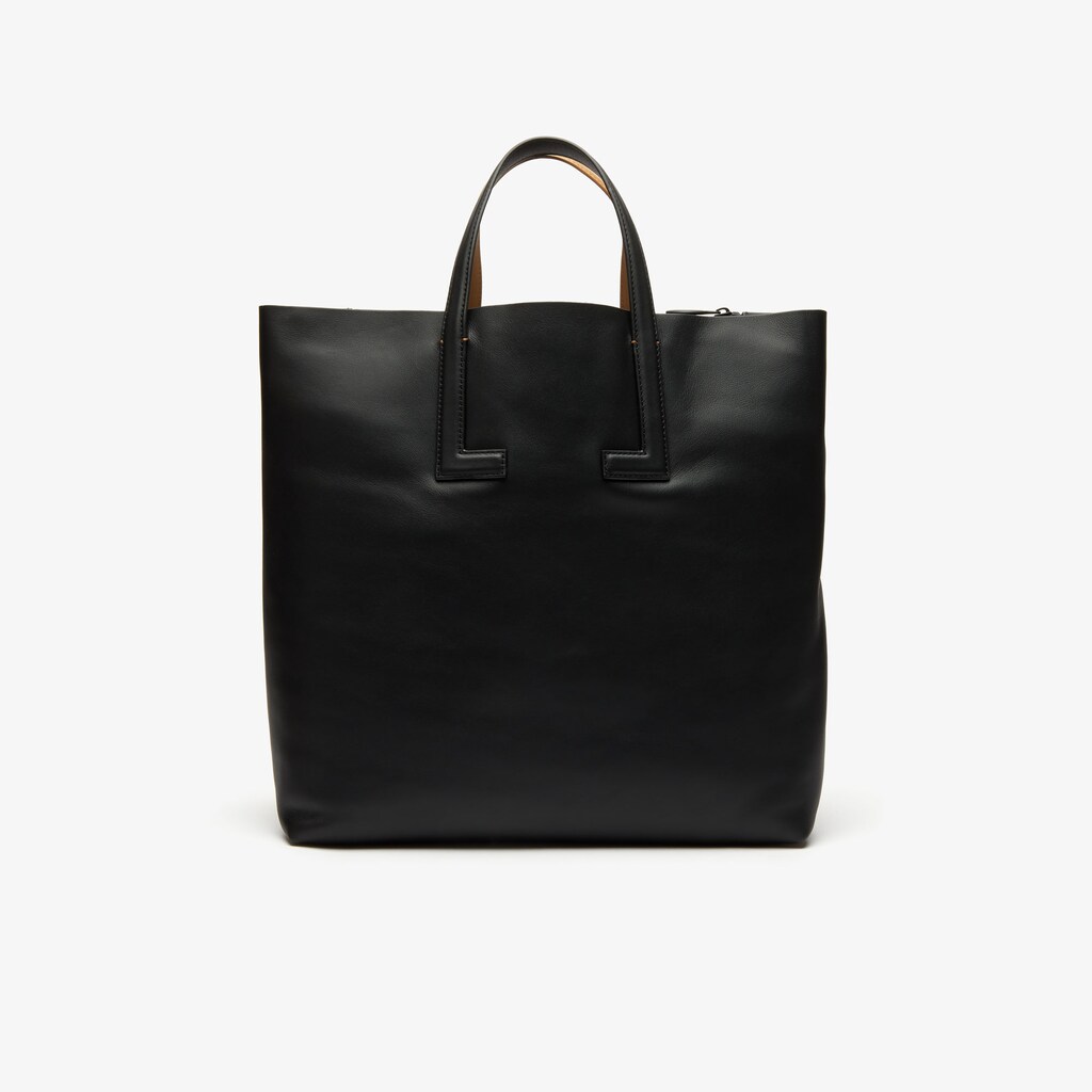 Bolso Tote Lacoste Fashion Show Two-Tone Leather Double Mujer Negros | CO7-15981G9