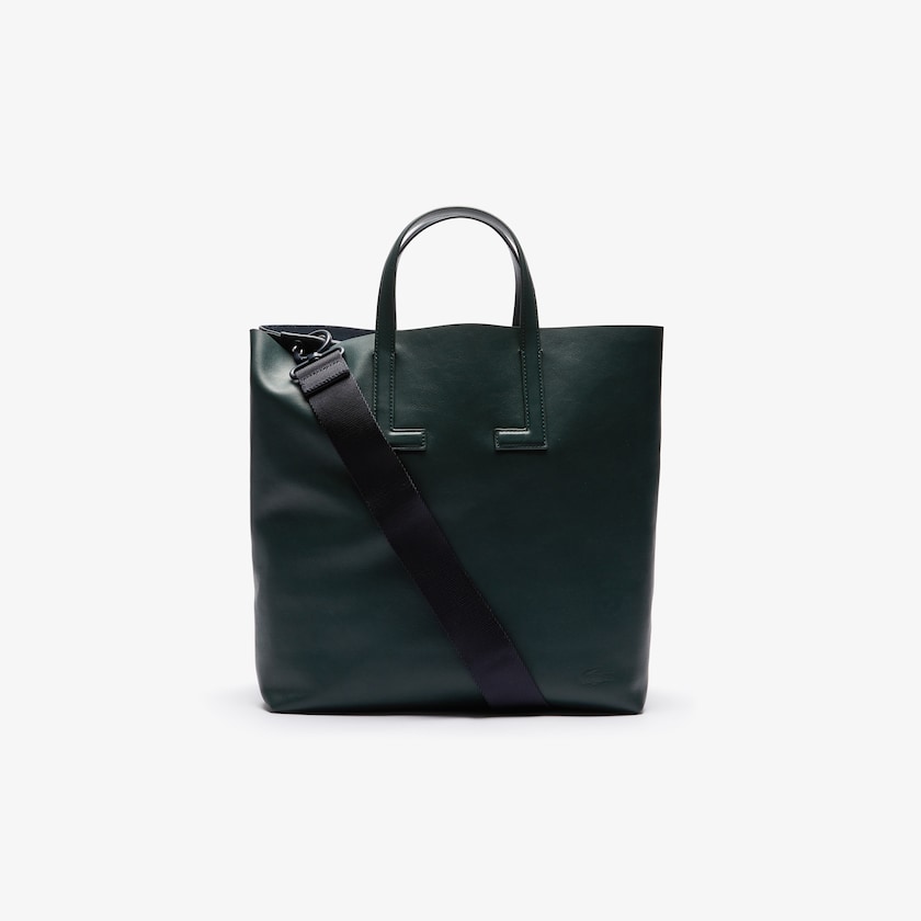 Bolso Tote Lacoste Fashion Show Two-Tone Leather Double Mujer Verdes Oscuro | CA7-95859I8