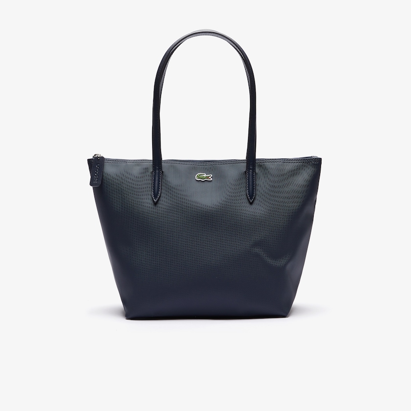 Bolso Tote Lacoste L.12.12 Concept Small Zip Mujer Azul Marino Azules | YQ1-88068L9
