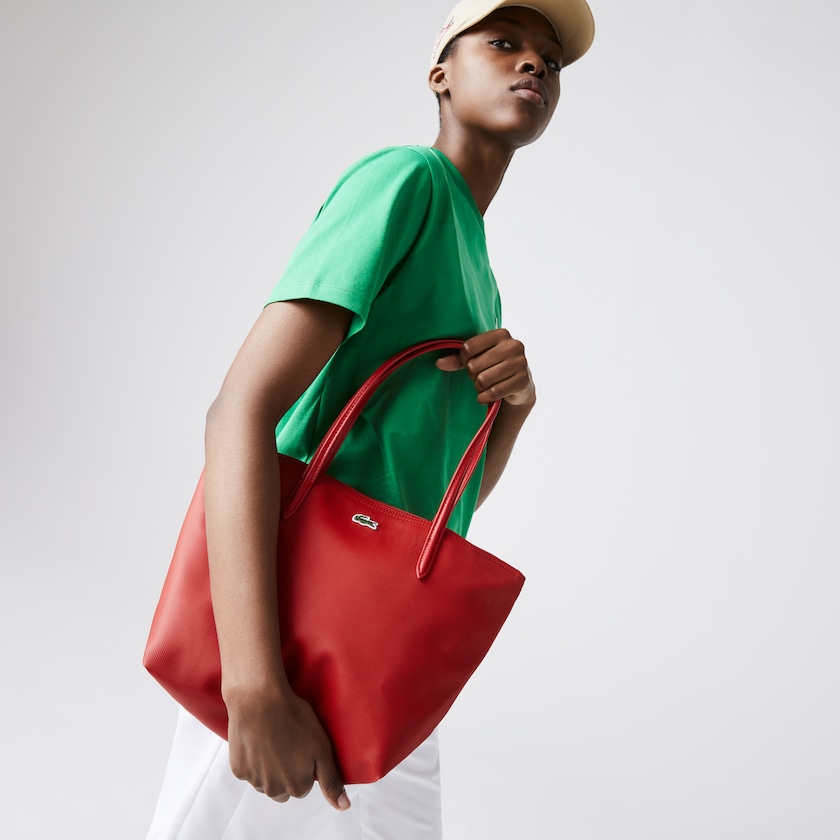 Bolso Tote Lacoste L.12.12 Concept Small Zip Mujer Rojos | QM2-49294C2
