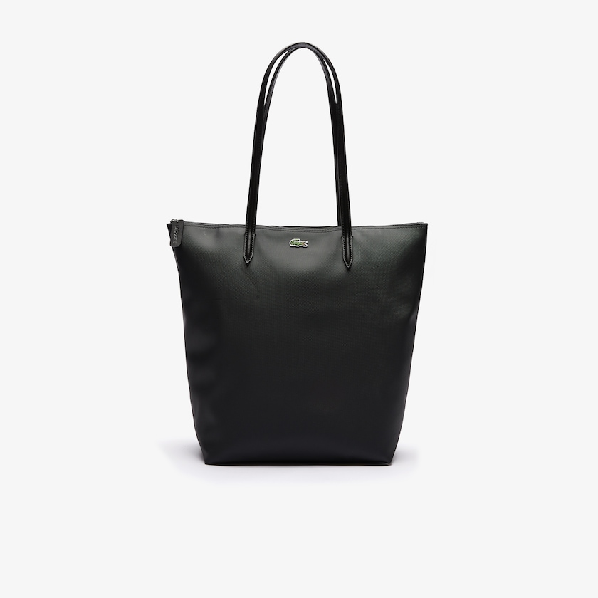 Bolso Tote Lacoste L.12.12 Concept Vertical Zip Mujer Negros | QL2-67536O7