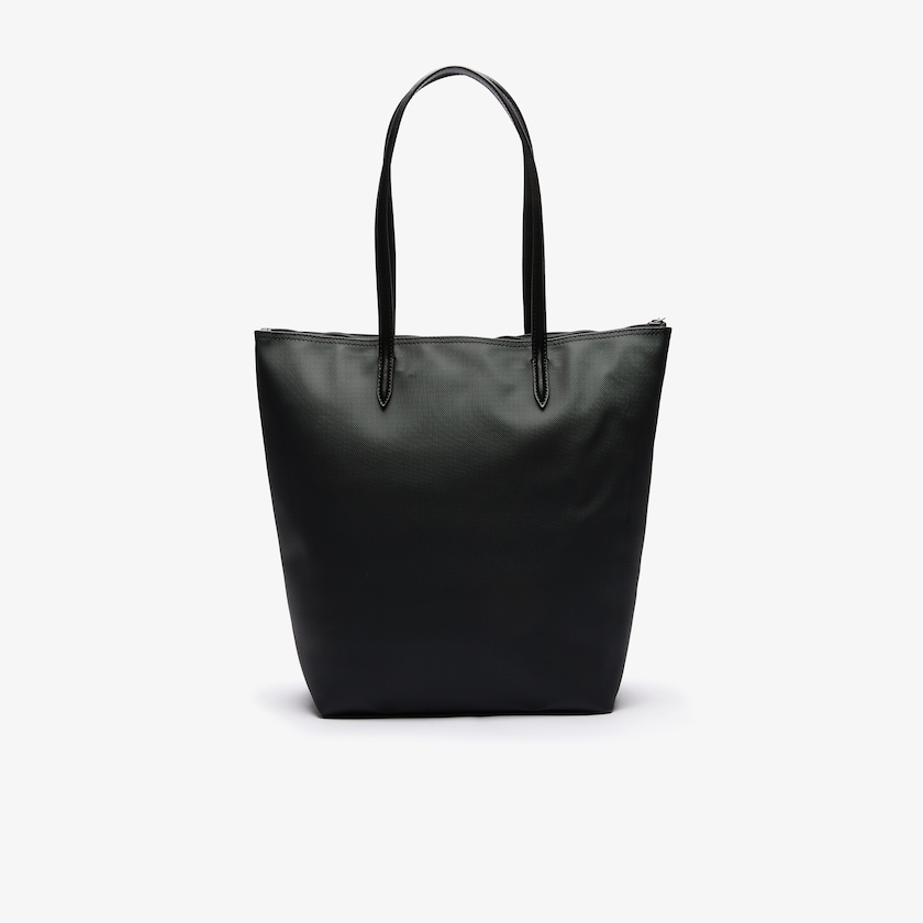 Bolso Tote Lacoste L.12.12 Concept Vertical Zip Mujer Negros | QL2-67536O7