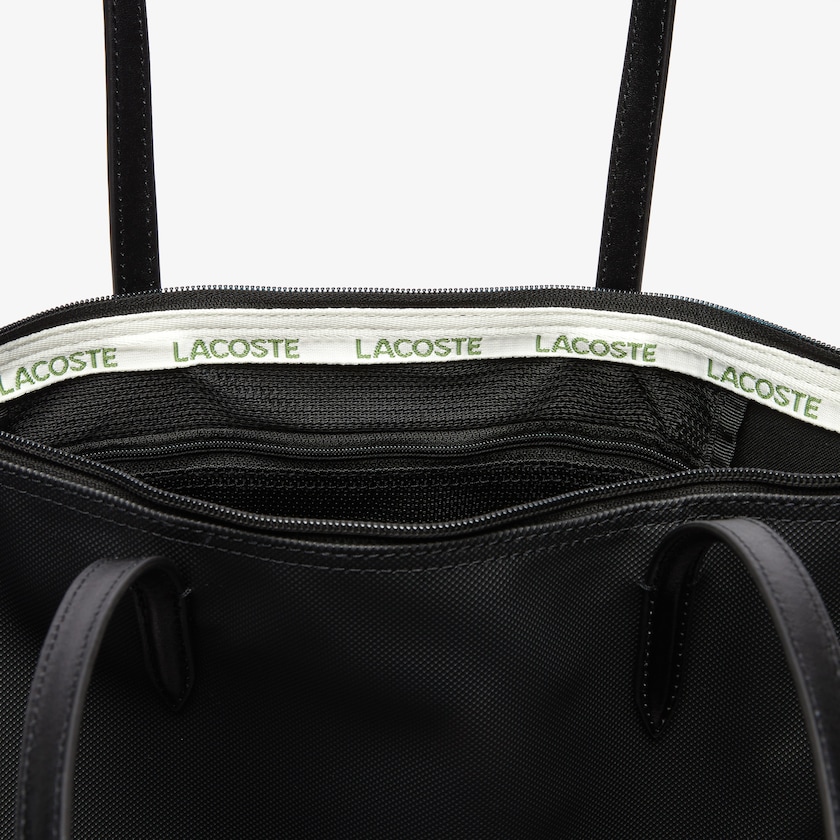 Bolso Tote Lacoste L.12.12 Concept Vertical Zip Mujer Negros | QL2-67536O7
