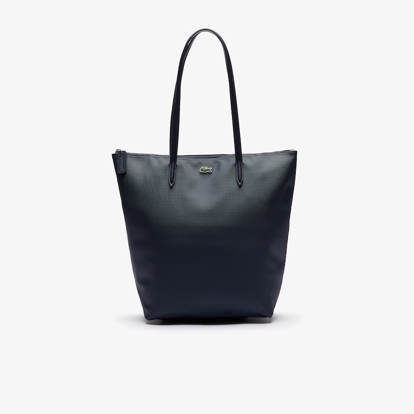Bolso Tote Lacoste L.12.12 Concept Vertical Zip Mujer Azul Marino Azules | NX7-51095R8