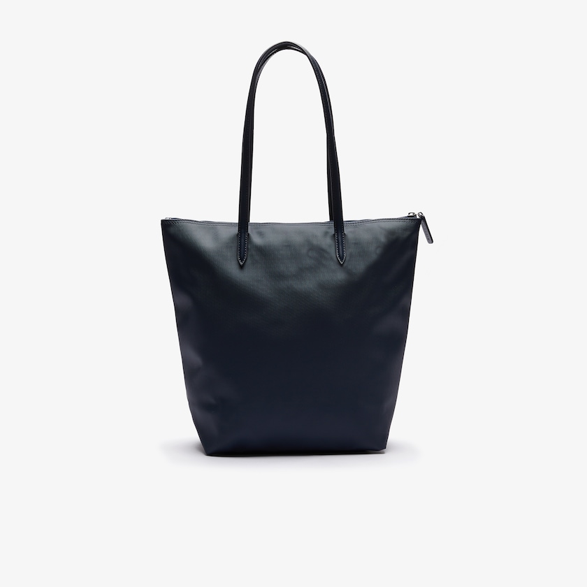 Bolso Tote Lacoste L.12.12 Concept Vertical Zip Mujer Azul Marino Azules | NX7-51095R8