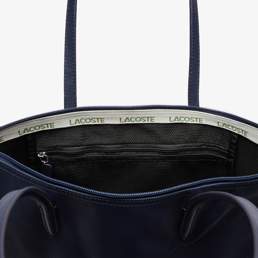 Bolso Tote Lacoste L.12.12 Concept Vertical Zip Mujer Azul Marino Azules | NX7-51095R8