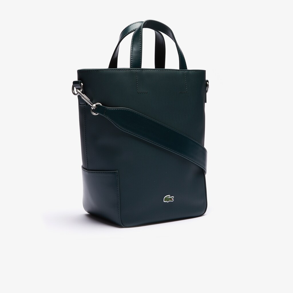 Bolso Tote Lacoste Piqué Resort Piqué Canvas Mujer Verdes Oscuro | SO0-41174S0
