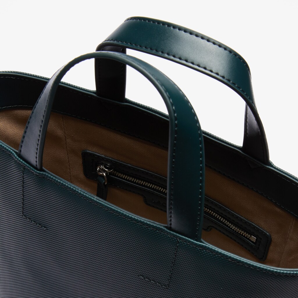 Bolso Tote Lacoste Piqué Resort Piqué Canvas Mujer Verdes Oscuro | SO0-41174S0