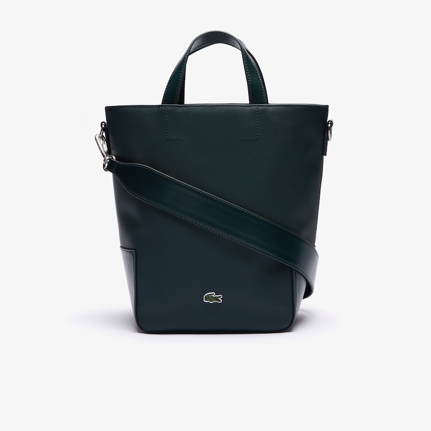 Bolso Tote Lacoste Piqué Resort Piqué Canvas Mujer Verdes Oscuro | SO0-41174S0