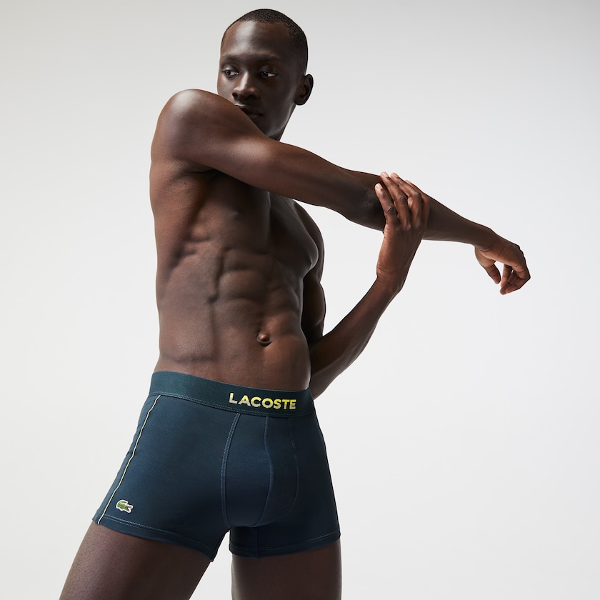Bragas Lacoste Motion Technical Piqué Boxer Hombre Azules | DY3-18591C2