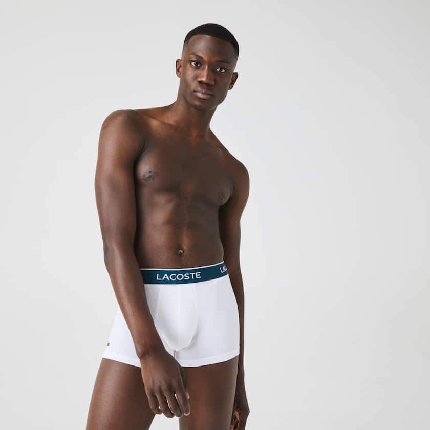 Bragas Lacoste Pack Of 3 Casual Black Boxer Hombre Negros Blancos Grises | SP2-52045C6
