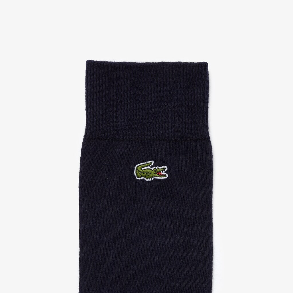 Calcetines Lacoste Embroidered Crocodile Cotton Blend Hombre Azul Marino Azules | KN2-85618Q0