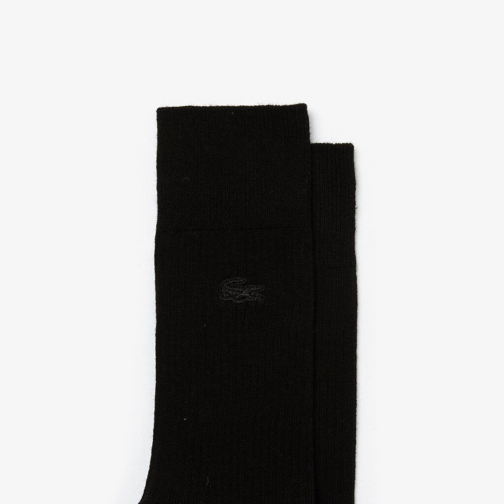 Calcetines Lacoste Two-Pack Cotton And Wool Hombre Azules Negros | SA1-13341A2
