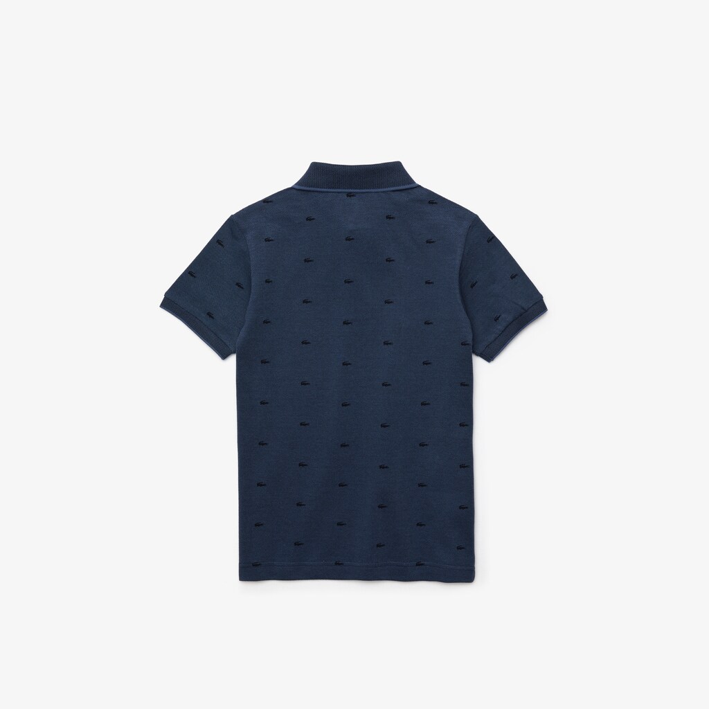 Camisa Polo Lacoste Niños Azules Azul Marino Azules Allover Croc-Print IX1-67626P1