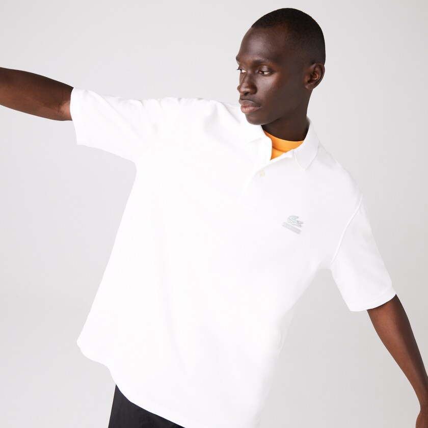 Camisa Polo Lacoste CONCEPTS Collaboration Relaxed Hombre Blancos | UZ1-35663B5