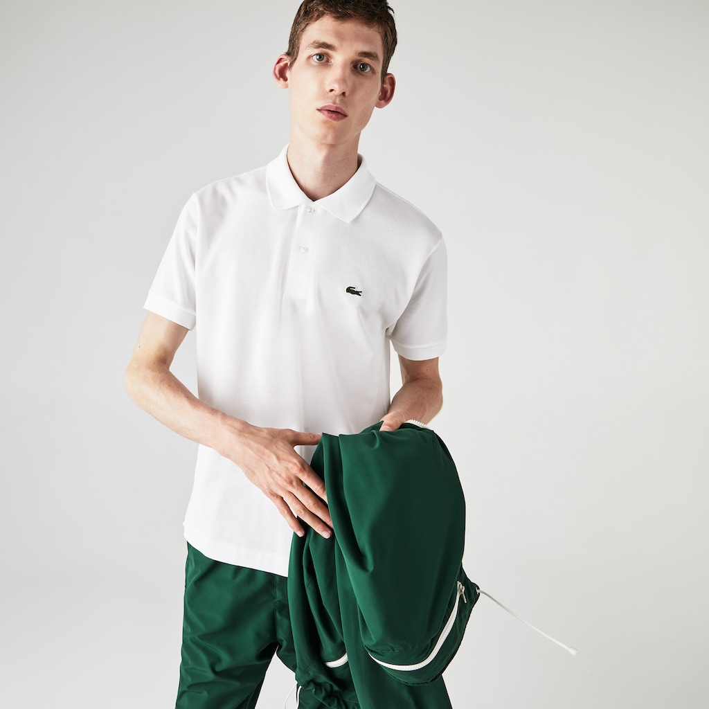 Camisa Polo Lacoste Classic Fit L.12.12 Hombre Blancos | OL3-14391E4
