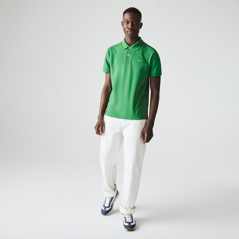 Camisa Polo Lacoste Classic Fit Organic Cotton Piqué Hombre Verdes | TF9-52755X1