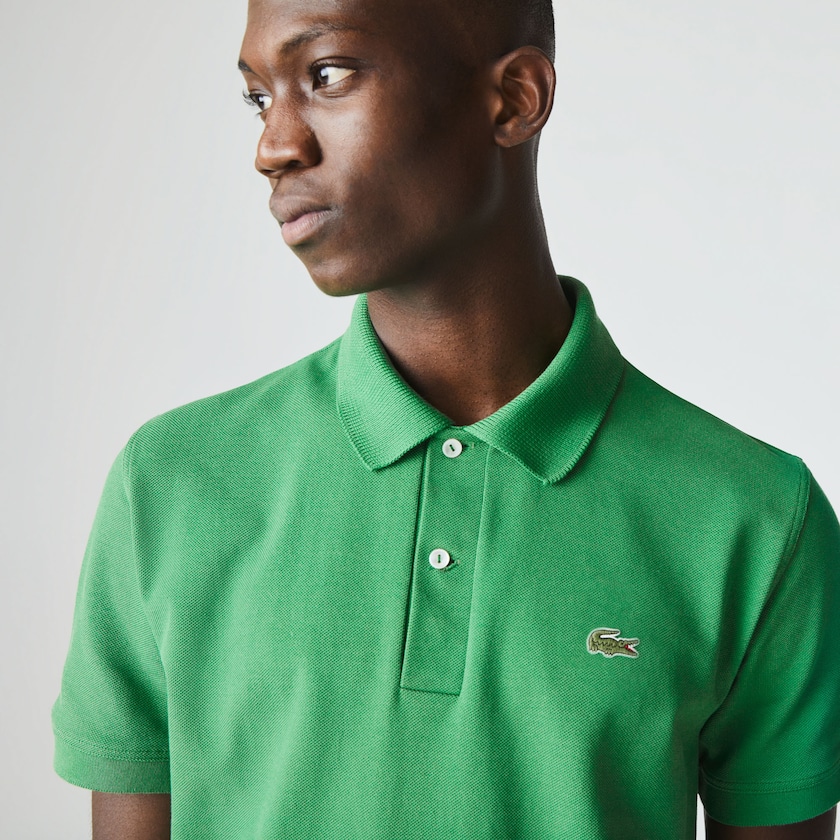 Camisa Polo Lacoste Classic Fit Organic Cotton Piqué Hombre Verdes | TF9-52755X1