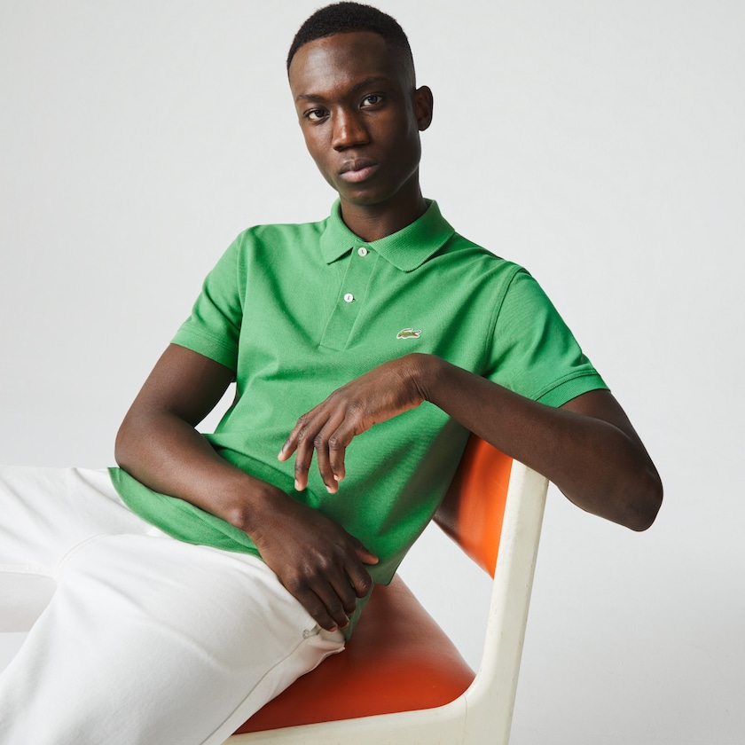 Camisa Polo Lacoste Classic Fit Organic Cotton Piqué Hombre Verdes | TF9-52755X1