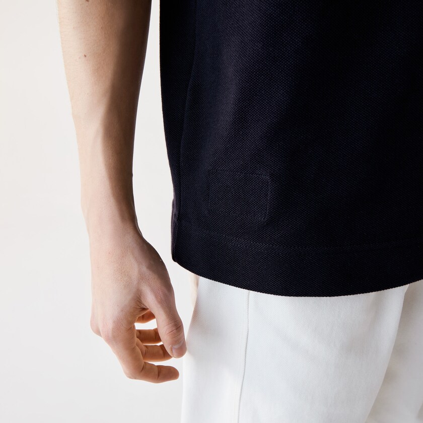 Camisa Polo Lacoste Classic Fit Organic Cotton Piqué Hombre Azul Marino Azules | IH4-94199U1