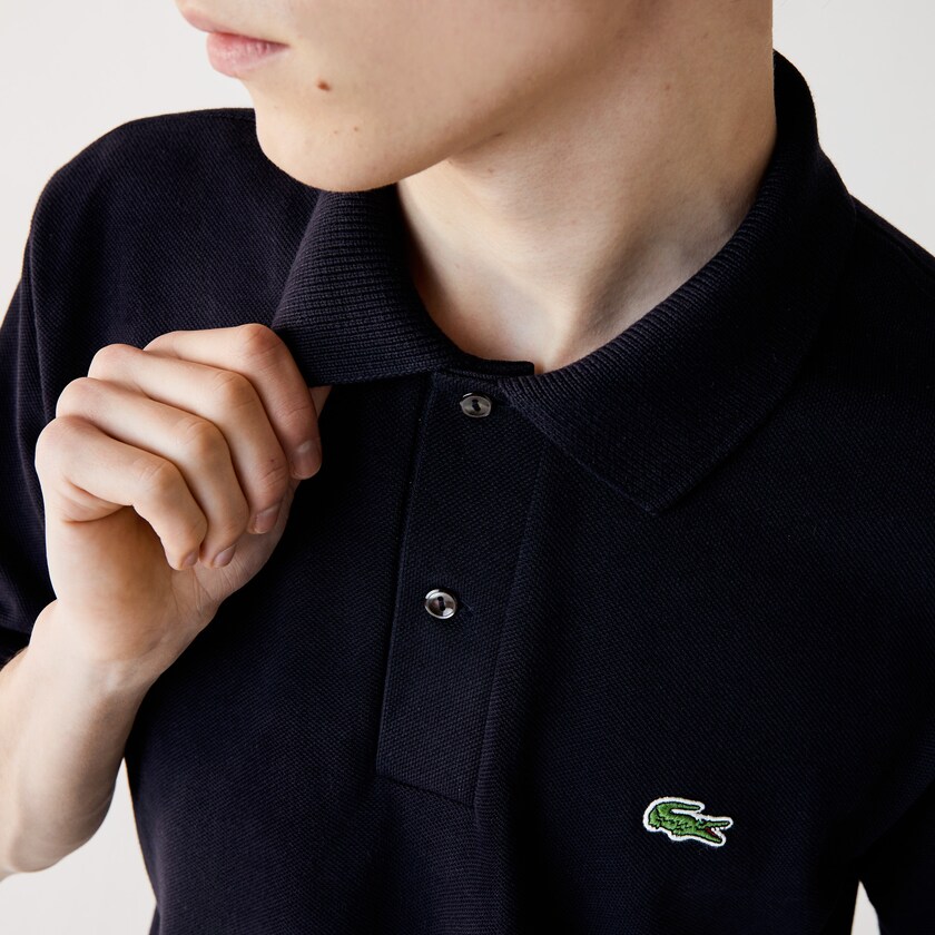 Camisa Polo Lacoste Classic Fit Organic Cotton Piqué Hombre Azul Marino Azules | IH4-94199U1