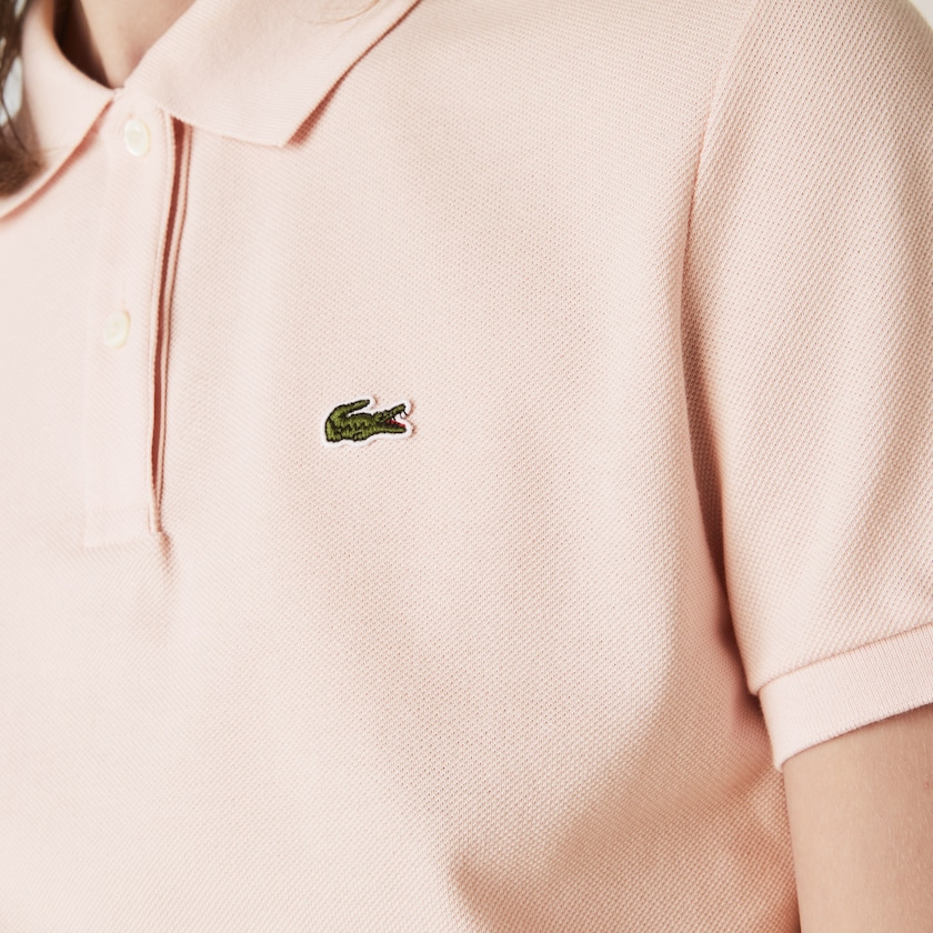 Camisa Polo Lacoste Classic Fit Soft Cotton Petit Piqué Mujer Rosas Claro | IW2-80648Y8