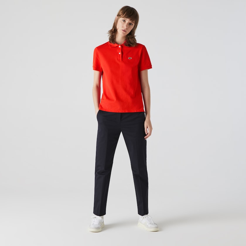 Camisa Polo Lacoste Classic Fit Soft Cotton Petit Piqué Mujer Rojos | GX7-24972L6