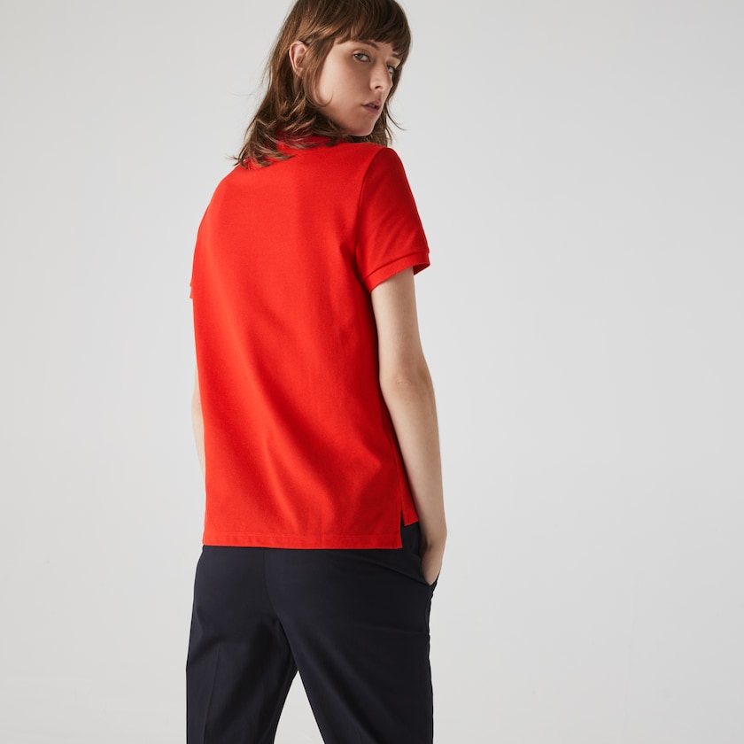 Camisa Polo Lacoste Classic Fit Soft Cotton Petit Piqué Mujer Rojos | GX7-24972L6