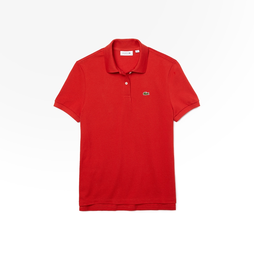 Camisa Polo Lacoste Classic Fit Soft Cotton Petit Piqué Mujer Rojos | NY0-48604O8