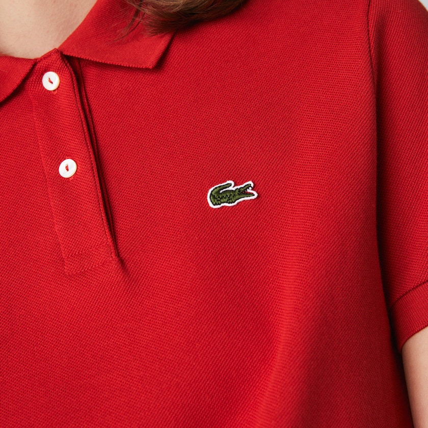 Camisa Polo Lacoste Classic Fit Soft Cotton Petit Piqué Mujer Rojos | NY0-48604O8