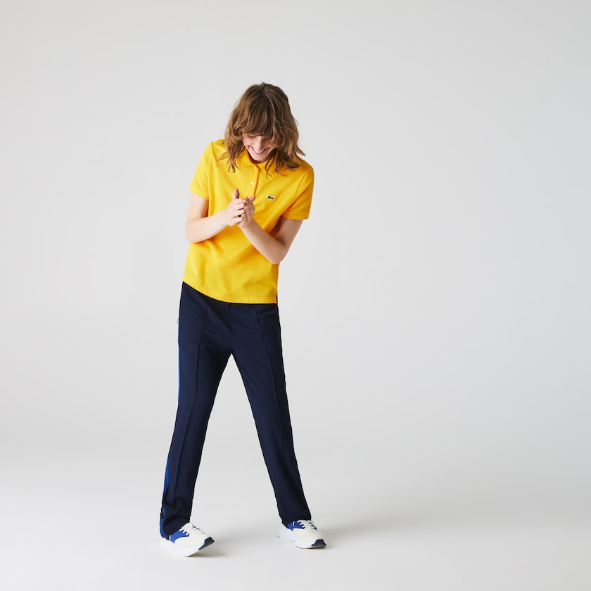 Camisa Polo Lacoste Classic Fit Soft Cotton Petit Piqué Mujer Amarillos | NJ7-77027W4