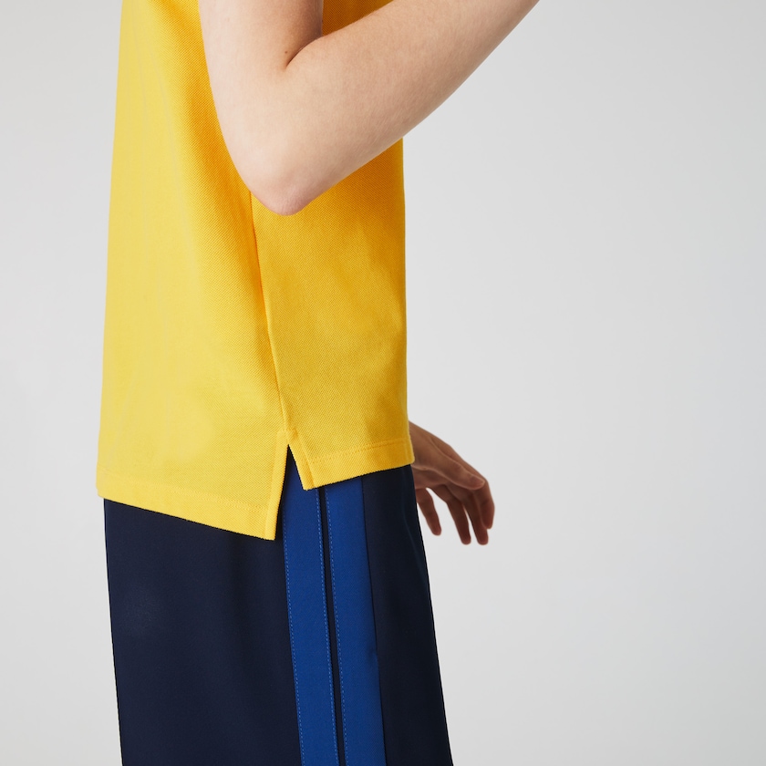 Camisa Polo Lacoste Classic Fit Soft Cotton Petit Piqué Mujer Amarillos | NJ7-77027W4
