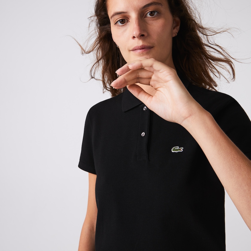 Camisa Polo Lacoste Classic Fit Soft Cotton Petit Piqué Mujer Negros | YP0-28522P2
