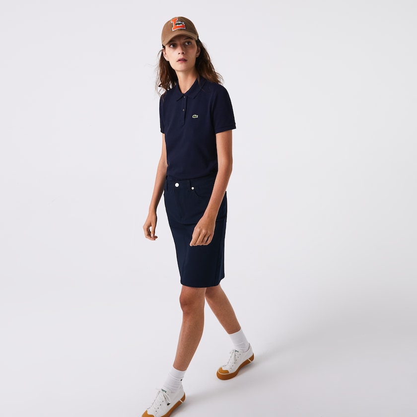 Camisa Polo Lacoste Classic Fit Soft Cotton Petit Piqué Mujer Azul Marino Azules | XD6-02300Q1