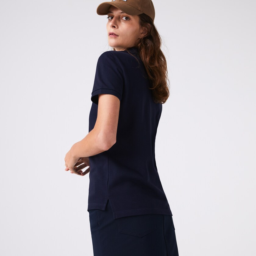 Camisa Polo Lacoste Classic Fit Soft Cotton Petit Piqué Mujer Azul Marino Azules | XD6-02300Q1
