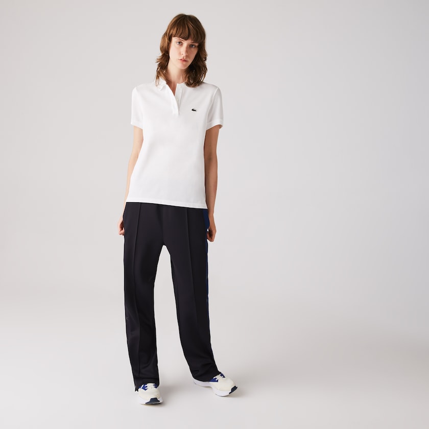 Camisa Polo Lacoste Classic Fit Soft Cotton Petit Piqué Mujer Blancos | EF3-02580T4